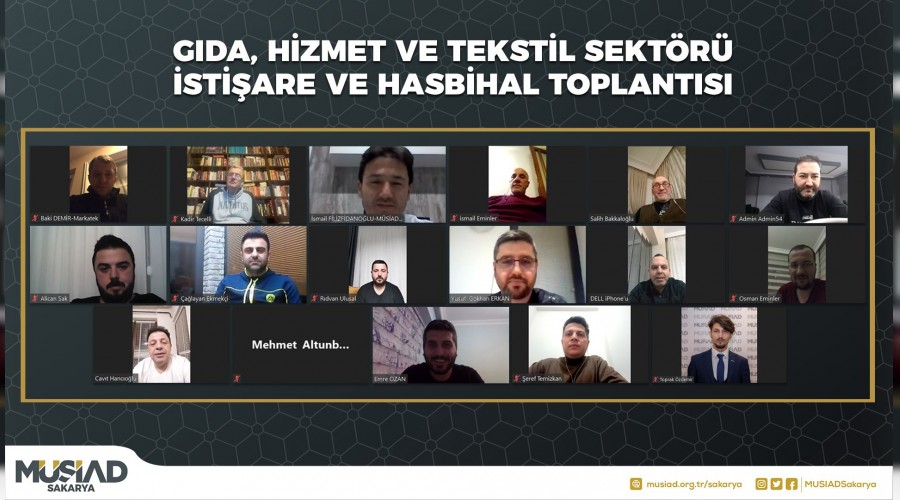 MÜSİAD Gıda, Hizmet ve Tekstil Sektöründe Bulunan Üyeleriyle İstişare Toplantısı Gerçekleştirdi.