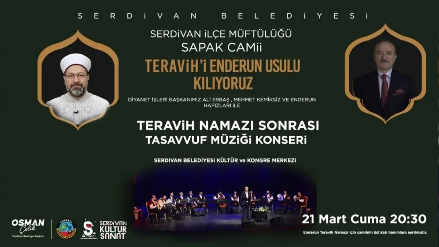 Serdivanda Prof. Dr. Ali Erba ile Enderun Usul Teravih Namaz