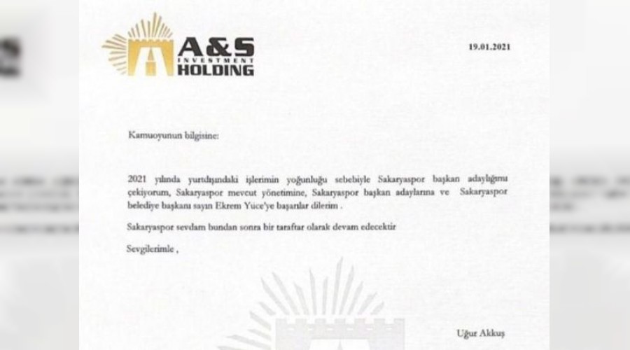 AKKUŞ'UN SAKARYASPOR AŞKI KISA SÜRDÜ