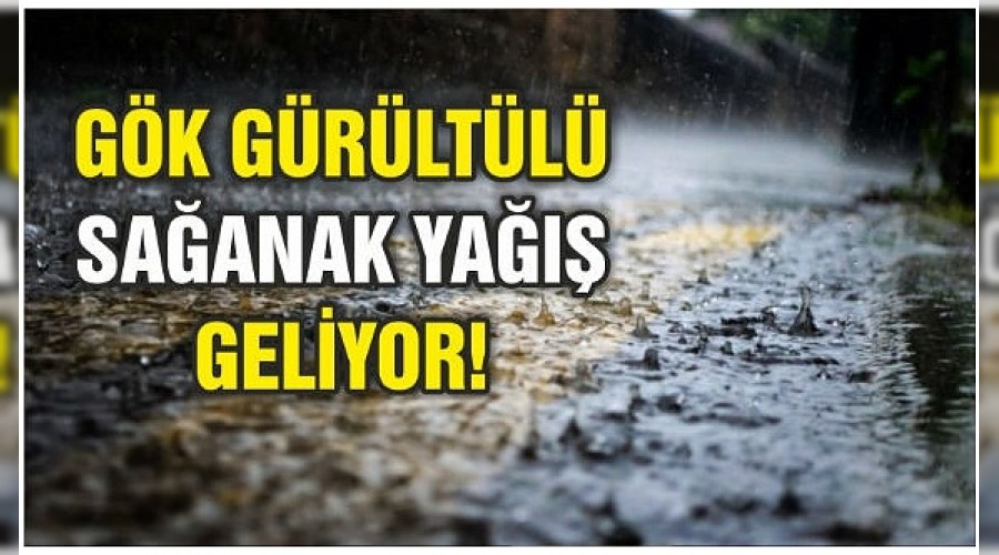 Bykehirden kuvvetli saanak ya uyars