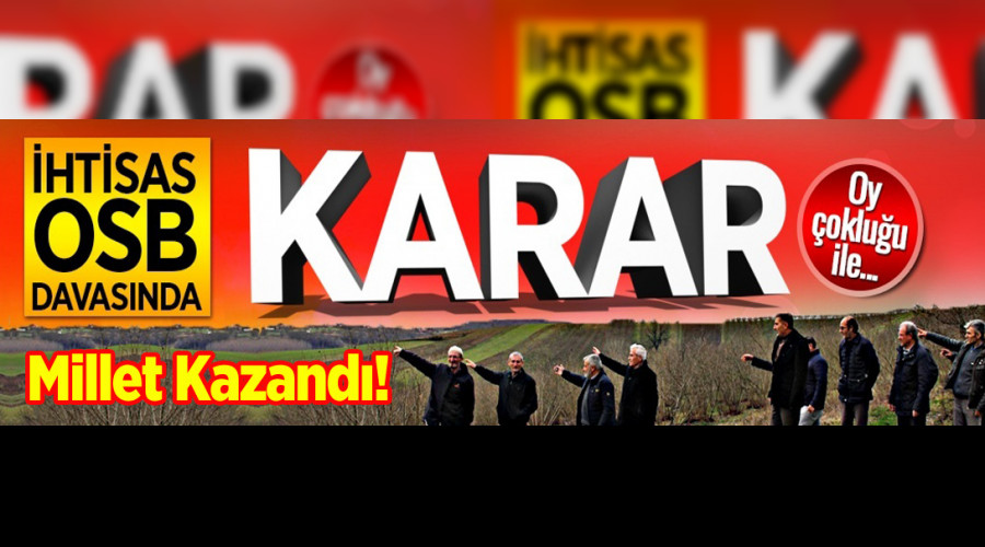 FERZL OSB'DE PATRONLAR DEL! MLLET KAZANDI