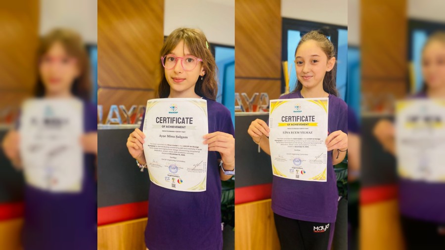 Maya Ortaokulu Sakarya�dan Uluslararas� sanat ba�ar�s�