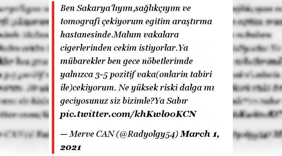SAĞLIKÇIDAN İHBAR GİBİ YALANLAMA!..