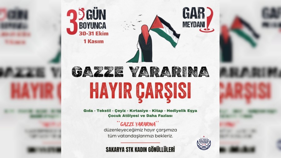 Sakarya STK Platformundan Gazzeye Destek Kermesi