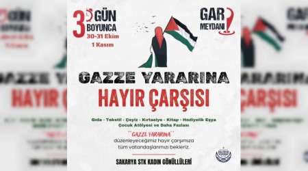 Sakarya STK Platformundan Gazzeye Destek Kermesi