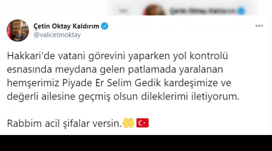 Sakaryalı Mehmetçik mayına bastı