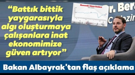 Albayrak: " ekonomimize gven artyor"