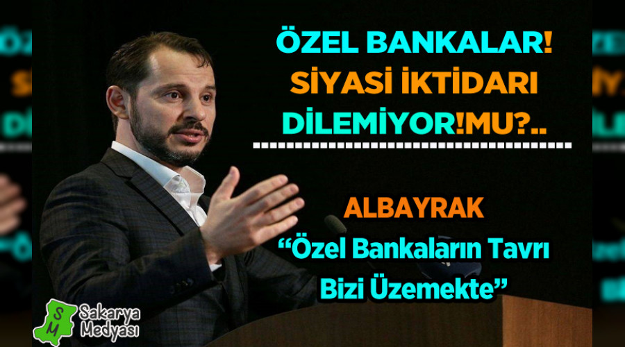 BAKAN ALBAYRAK ÖZEL BANKALARA TEPKİ GÖSTERDİ