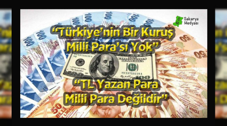 "Trkiye'nin bir kuru Milli Para's yok."