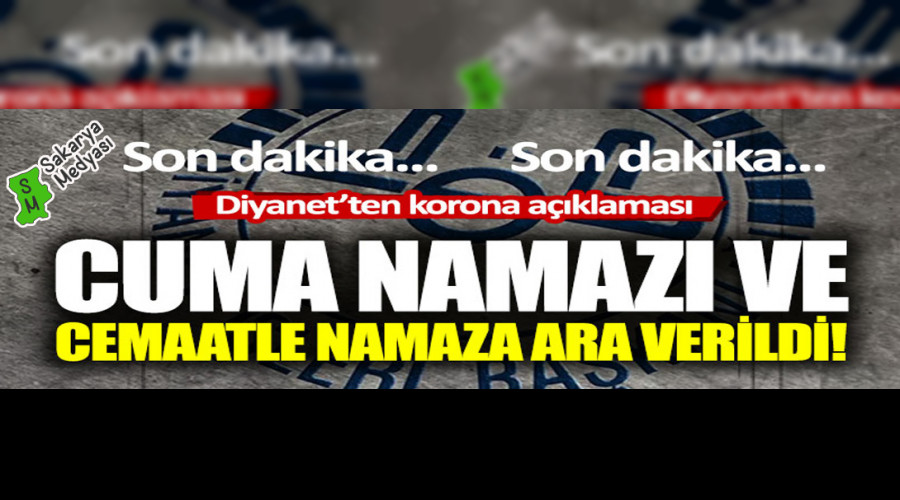 CAMİLERDE CEMAATLE NAMAZ KILINMAYACAK!