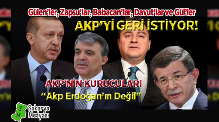"ERDOĞAN'IN GÜL'LERE, DAVUT'LARA BABACAN'LARA YENİLMESİNİ İSTEMİYORUM"