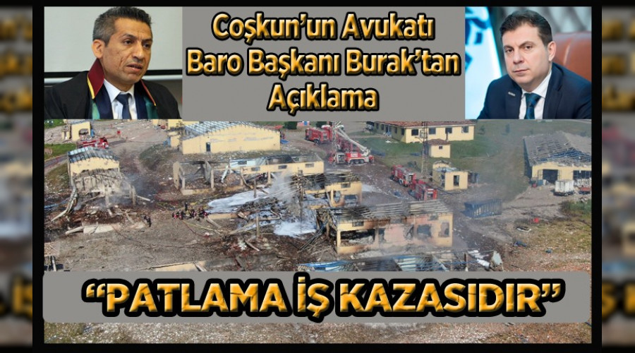 'Havai fiek Fabrikasndaki patlama i kazasdr'