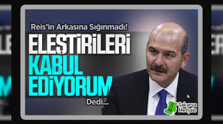 REİS'İN ARKASINA SIĞINMADI!..