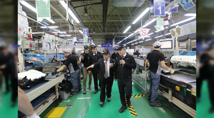 Vali Nayir Bu Hafta Toyota Boshoku Fabrikasını Gezdi